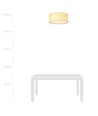 Aston 3 Cork loftslampe - Ø50 cm, E27, 230V, uden lyskilde