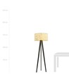 Aston LP1 Cork gulvlampe - Ø45 cm, E27, 230V, uden lyskilde