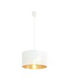 Aston 1 Hvid/Guld pendellampe - Ø35 cm, E27, 230V, uden lyskilde