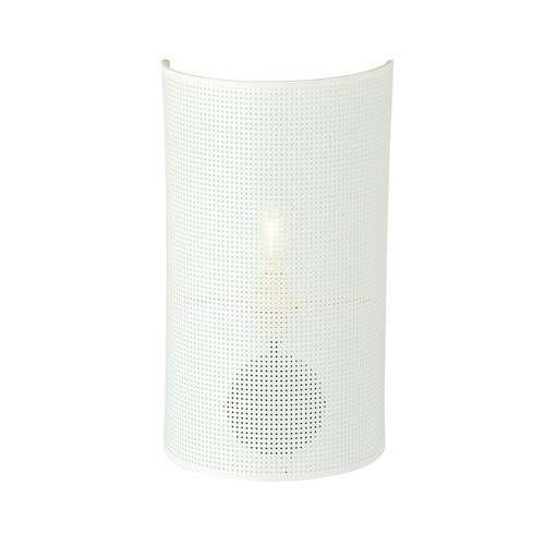 Aston K1 Hvid/Guld væglampe - Ø18 cm, E14, 230V, uden lyskilde