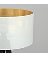 Aston LP1 Hvid/Guld gulvlampe - Ø45 cm, E27, 230V, uden lyskilde