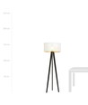 Aston LP1 Hvid/Guld gulvlampe - Ø45 cm, E27, 230V, uden lyskilde