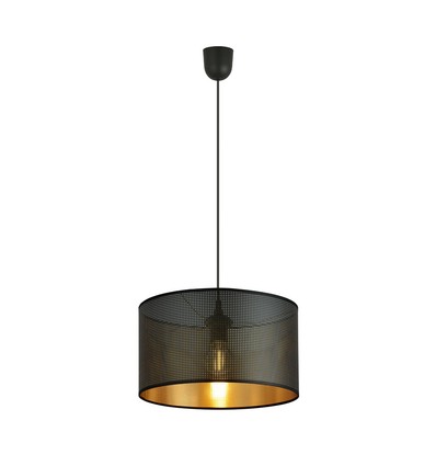 Aston 1 Sort/Guld pendellampe - Ø35 cm, E27, 230V, uden lyskilde