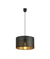 Aston 1 Sort/Guld pendellampe - Ø35 cm, E27, 230V, uden lyskilde
