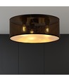Aston 3 Sort/Guld loftslampe - Ø50 cm, E27, 230V, uden lyskilde