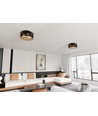 Aston 3 Sort/Guld loftslampe - Ø50 cm, E27, 230V, uden lyskilde