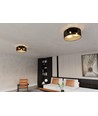 Aston 3 Sort/Guld loftslampe - Ø50 cm, E27, 230V, uden lyskilde