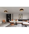 Aston 3 Sort/Guld loftslampe - Ø50 cm, E27, 230V, uden lyskilde