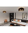 Aston 3 Sort/Guld loftslampe - Ø50 cm, E27, 230V, uden lyskilde