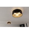 Aston 3 Sort/Guld loftslampe - Ø50 cm, E27, 230V, uden lyskilde