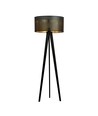 Aston LP1 Sort/Guld gulvlampe - Ø45 cm, E27, 230V, uden lyskilde