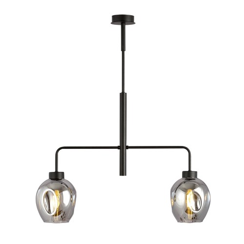 Lukka 2 Sort/Grafit pendellampe - Ø14 cm, E27, 230V, uden lyskilde