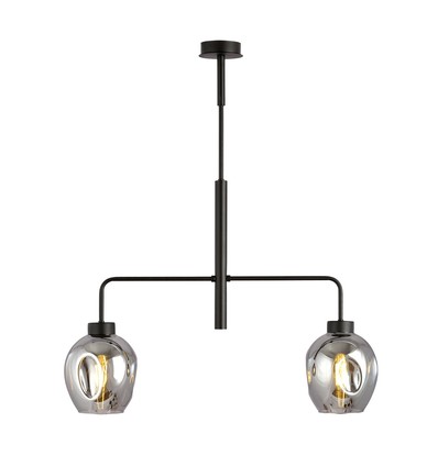 Lukka 2 Sort/Grafit pendellampe - Ø14 cm, E27, 230V, uden lyskilde