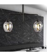 Lukka 2 Sort/Grafit pendellampe - Ø14 cm, E27, 230V, uden lyskilde