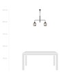 Lukka 2 Sort/Grafit pendellampe - Ø14 cm, E27, 230V, uden lyskilde