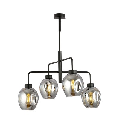 Lukka 4 Sort/Grafit pendellampe - Ø14 cm, E27, 230V, uden lyskilde