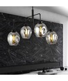 Lukka 4 Sort/Grafit pendellampe - Ø14 cm, E27, 230V, uden lyskilde