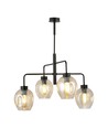 Lukka 4 Sort/Rav pendellampe - Ø14 cm, E27, 230V, uden lyskilde
