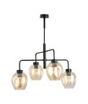 Lukka 4 Sort/Rav pendellampe - Ø14 cm, E27, 230V, uden lyskilde