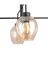 Lukka 4 Sort/Rav pendellampe - Ø14 cm, E27, 230V, uden lyskilde
