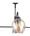 Lukka 4 Sort/Rav pendellampe - Ø14 cm, E27, 230V, uden lyskilde
