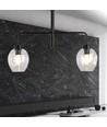 Lukka 2 Sort/Transparent pendellampe - Ø14 cm, E27, 230V, uden lyskilde