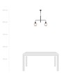 Lukka 2 Sort/Transparent pendellampe - Ø14 cm, E27, 230V, uden lyskilde