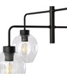 Lukka 4 Sort/Transparent pendellampe - Ø14 cm, E27, 230V, uden lyskilde