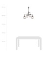 Lukka 4 Sort/Transparent pendellampe - Ø14 cm, E27, 230V, uden lyskilde