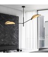 Vene 2 Sort/Rattan loftslampe - Ø12 cm, E14, 230V, uden lyskilde