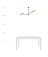 Vene 2 Sort/Rattan loftslampe - Ø12 cm, E14, 230V, uden lyskilde