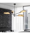 Vene 4 Sort/Rattan loftslampe - Ø12 cm, E14, 230V, uden lyskilde
