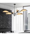 Vene 6 Sort/Rattan loftslampe - Ø12 cm, E14, 230V, uden lyskilde
