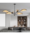 Vene 6 Sort/Rattan loftslampe - Ø12 cm, E14, 230V, uden lyskilde