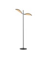 Vene LP2 Sort/Rattan gulvlampe - Ø12 cm, E14, 230V, uden lyskilde