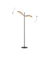 Vene LP2 Sort/Rattan gulvlampe - Ø12 cm, E14, 230V, uden lyskilde
