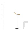 Vene LP2 Sort/Rattan gulvlampe - Ø12 cm, E14, 230V, uden lyskilde