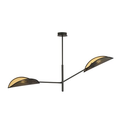 Vene 2 Sort/Guld loftslampe - Ø12 cm, E14, 230V, uden lyskilde