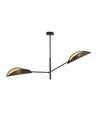 Vene 2 Sort/Guld loftslampe - Ø12 cm, E14, 230V, uden lyskilde