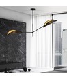 Vene 2 Sort/Guld loftslampe - Ø12 cm, E14, 230V, uden lyskilde