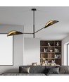 Vene 2 Sort/Guld loftslampe - Ø12 cm, E14, 230V, uden lyskilde