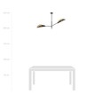 Vene 2 Sort/Guld loftslampe - Ø12 cm, E14, 230V, uden lyskilde