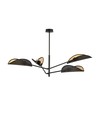 Vene 4 Sort/Guld loftslampe - Ø12 cm, E14, 230V, uden lyskilde