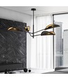 Vene 4 Sort/Guld loftslampe - Ø12 cm, E14, 230V, uden lyskilde