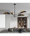 Vene 4 Sort/Guld loftslampe - Ø12 cm, E14, 230V, uden lyskilde