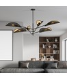 Vene 6 Sort/Guld loftslampe - Ø12 cm, E14, 230V, uden lyskilde