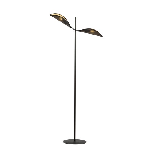Vene LP2 Sort/Guld gulvlampe - Ø12 cm, E14, 230V, uden lyskilde