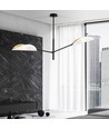 Vene 2 Hvid/Guld loftslampe - Ø12 cm, E14, 230V, uden lyskilde