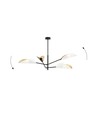 Vene 4 Hvid/Guld loftslampe - Ø12 cm, E14, 230V, uden lyskilde
