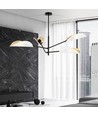 Vene 4 Hvid/Guld loftslampe - Ø12 cm, E14, 230V, uden lyskilde
